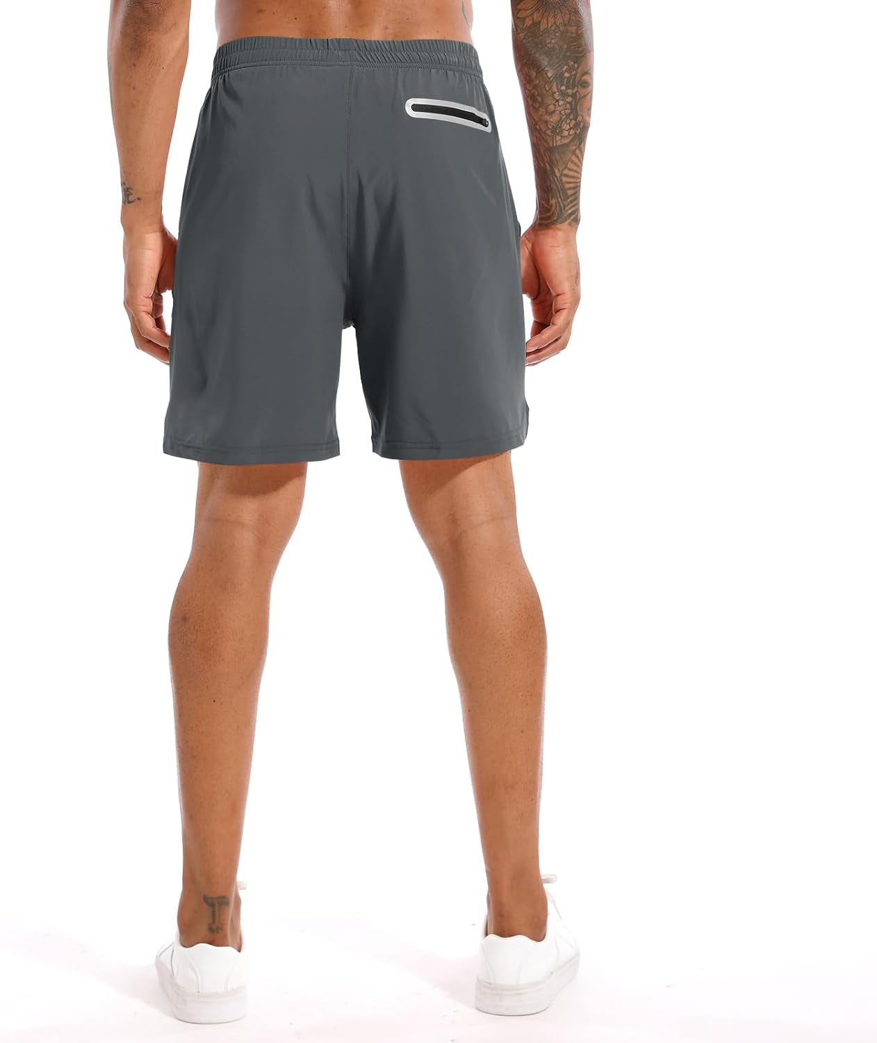 Men'S 2 in 1 Running Shorts 5 in or 7 in Quick Dry Gym Athletic Workout Shorts for Men with Phone Pockets